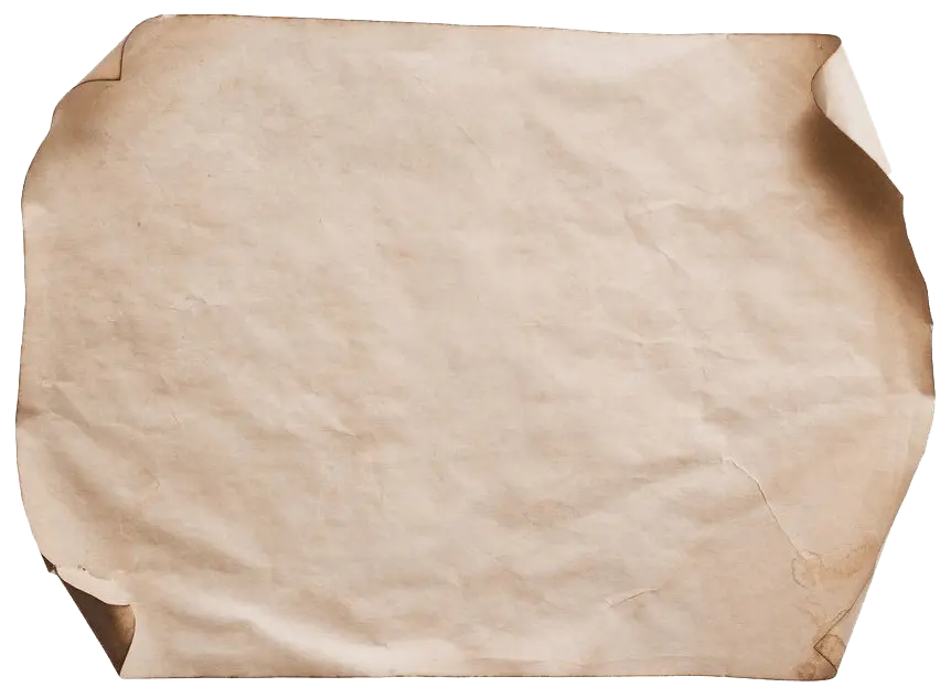 Parchment Paper background with folded corners